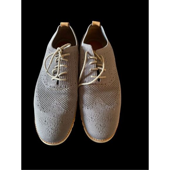 Cole Haan Mens blue GreyZerogrand Stitchlite Wingtip Oxford Shoes Size 10